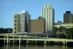 Brisbane, die drittgrte Stadt Australiens, wird vom Brisbane River durchflossen.