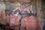 Im Kakadu N.P. findet man viele Felsmalereien, die fr die Aborigines noch heute spirituelle Bedeutung haben.