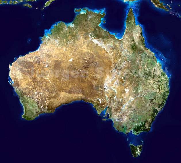 Satellitenkarte Australien