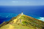Der Leuchtturm am Cape Reinga ist ein Pilgerziel fr Touristen aus aller Welt