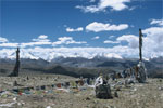 Blick auf das Shisha Pangma Massiv (8046 m)