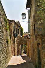 Gasse in San Gimignano