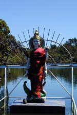 Heilige Figur am Grand Bassin - dem heiligen See der Hindus