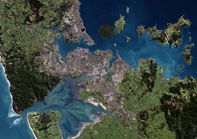 Satellitenkarte Auckland