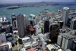 Blick vom Fernsehturm in Auckland