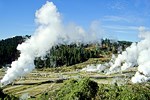 Geothermisches Kraftwerk bei Wairakai