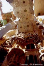 Bauszene in der Sagrada Familia