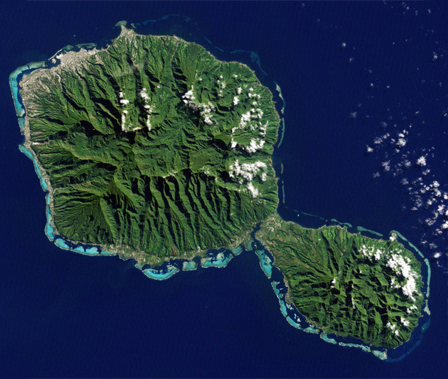 Satellitenkarte Tahiti