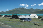 Am Yamdrok-Tso, einer der 4 heiligen Seen Tibets